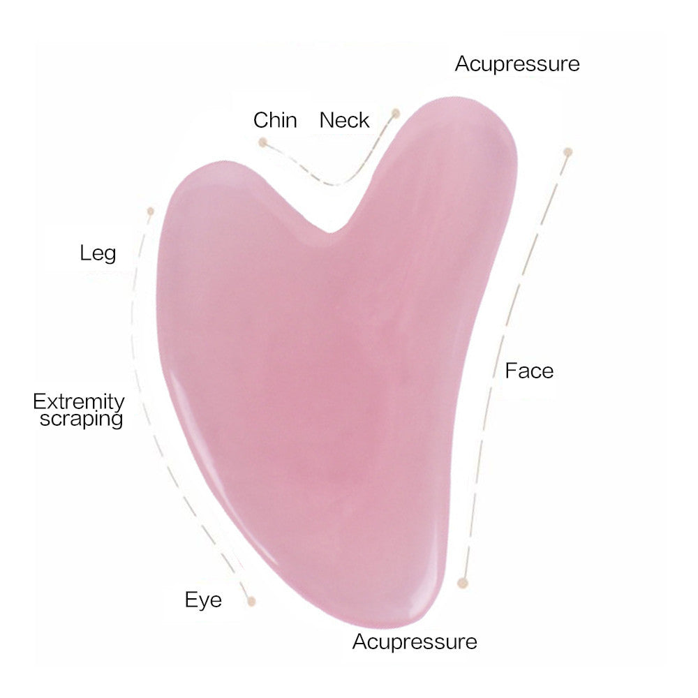 Gua sha - ansiktsroller, rosa