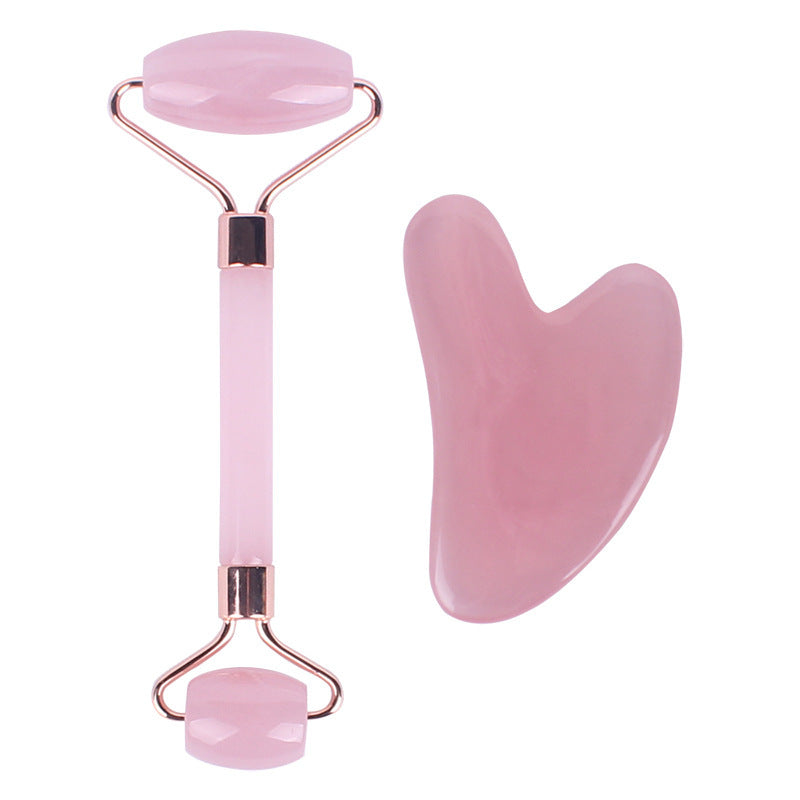 Gua sha - ansiktsroller, rosa