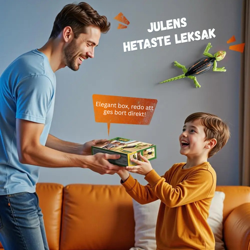 Elektrisk radiostyrd gecko‑robot