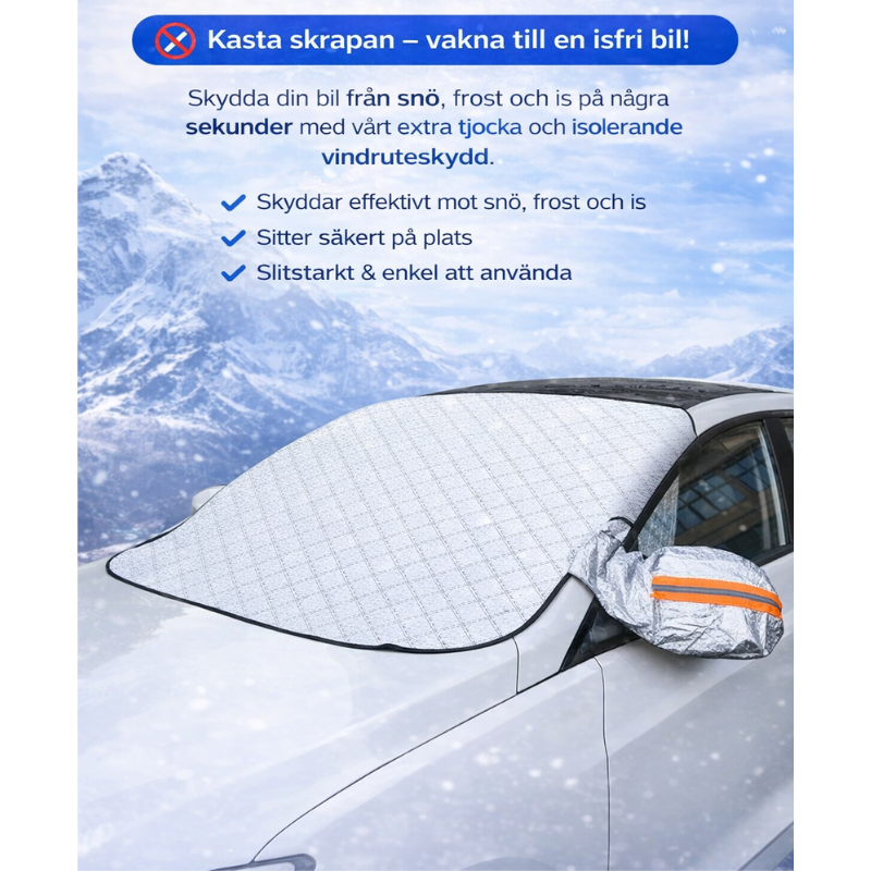 Magnetisk forrudebeskyttelse mod sol og sne