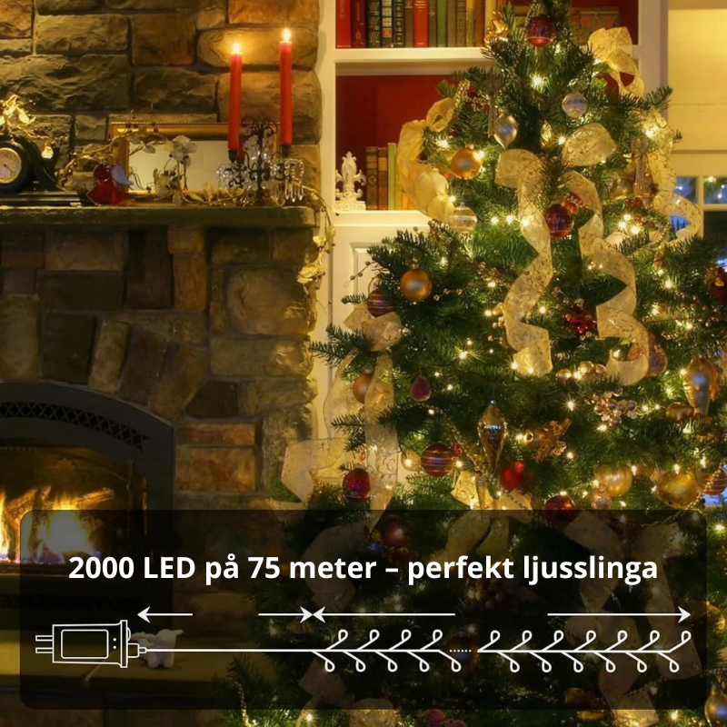 Ljusslinga med fjärrkontroll