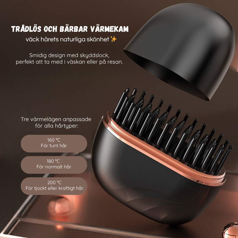 Trådlös Mini Hair Straightening