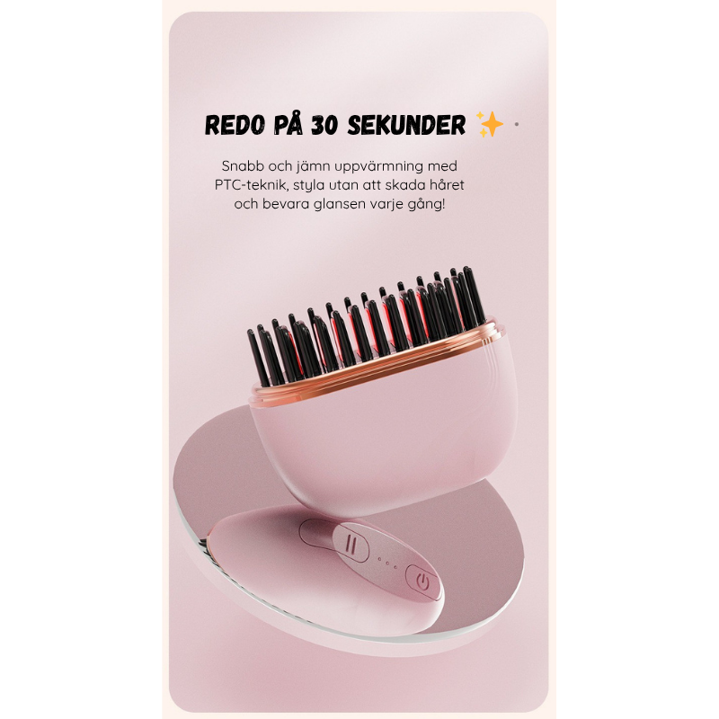 Trådlös Mini Hair Straightening