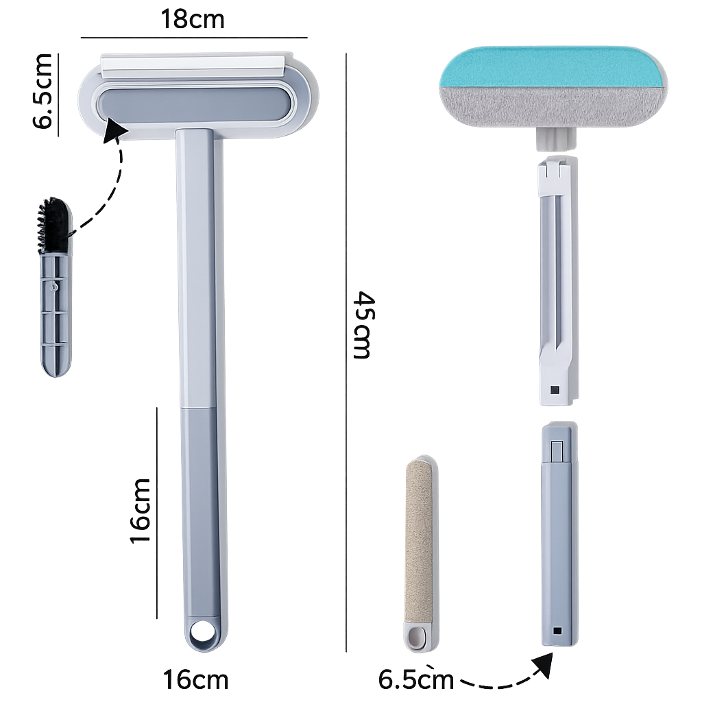4-i-1 multifunktionell rengöringsborste