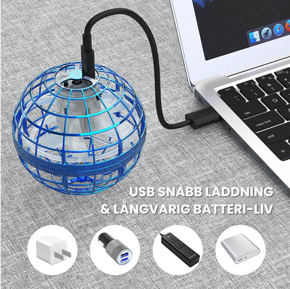 Flying ball boomerang spinner