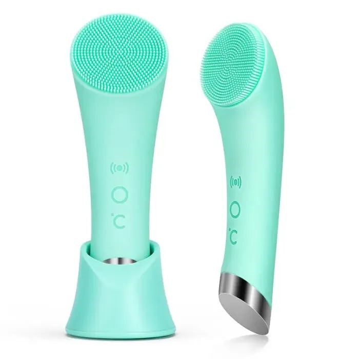 Silikon ansiktsborste – med värme & vibration